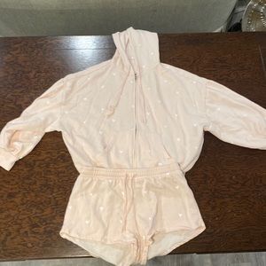 Z Supply matching  Women’s shorts and Zipper Hoodie.